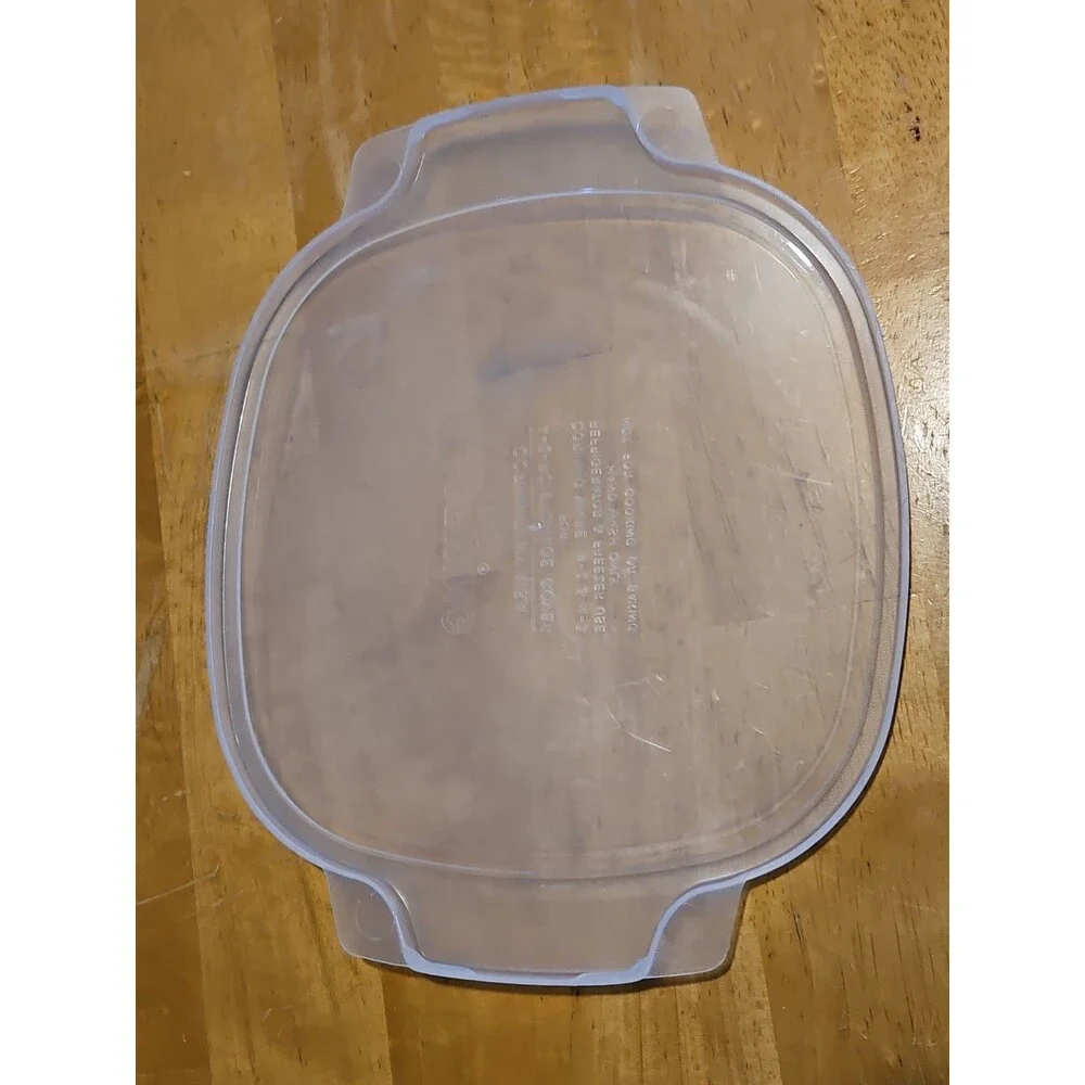 Corning Ware Sheer Soft Cover Plastic Replacement Lid A-2-PC For 2 qt./3qt. Dish